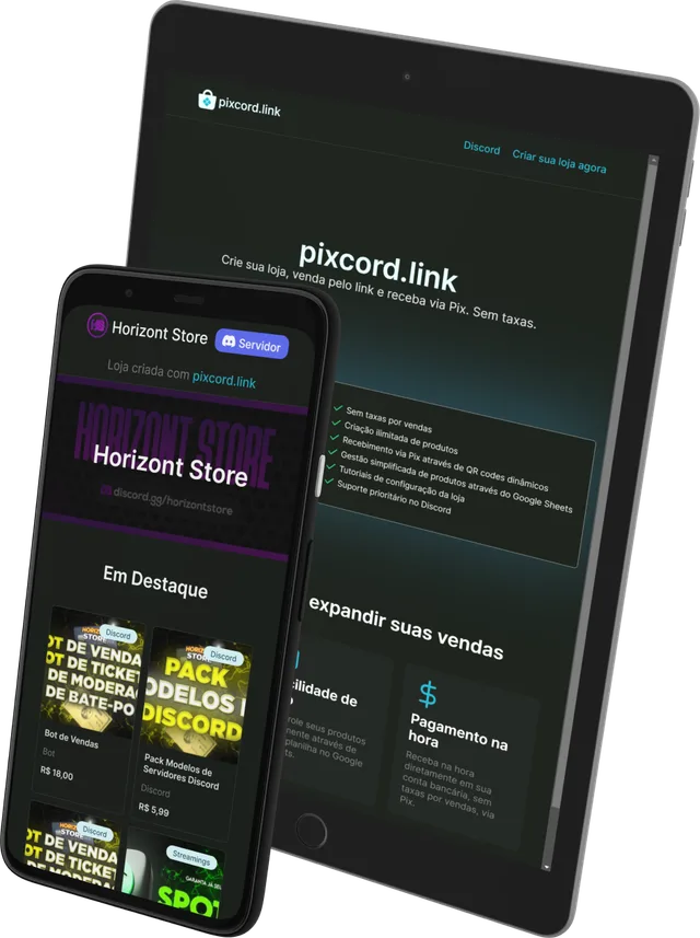 Interface do pixtore